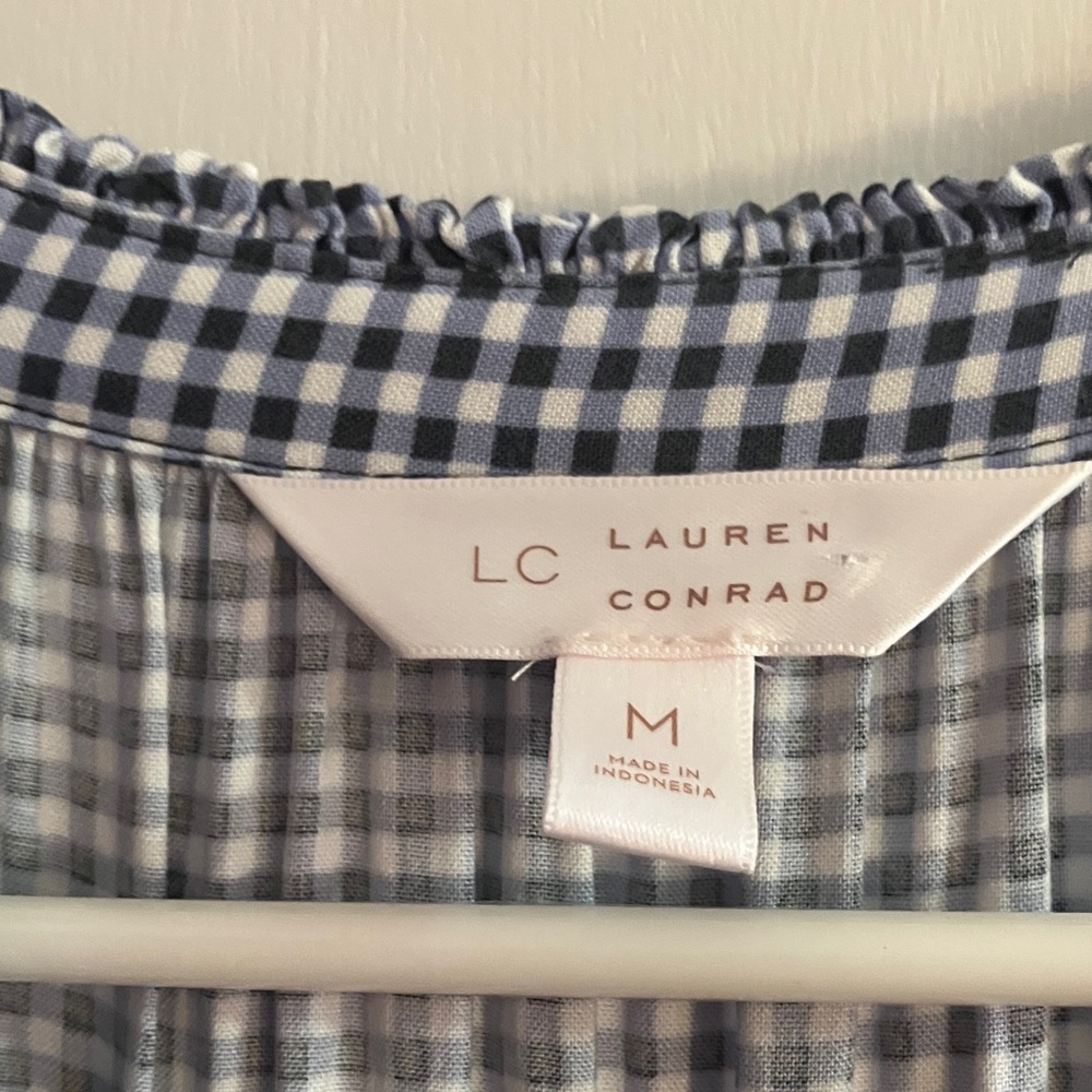 LC Lauren Conrad Blue and White Maxi Dress